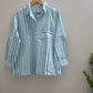 teal flow shirt