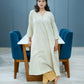 Corn Checks Centre Pleated Kurta