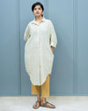 Corn Checks Collared Kurta
