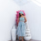 neel bageecha skirt set