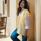 two colour block shirt