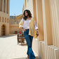 two colour block shirt