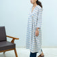 Metro Checks frame Collar Kurta