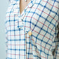 Metro Checks frame Collar Kurta