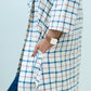 Metro Checks frame Collar Kurta