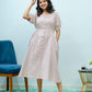 Inkberry Grid Snow White Frock